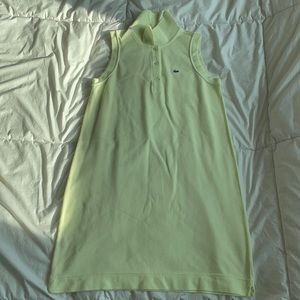 Lacoste Sun Dress in light pastel green size 6 eu 38